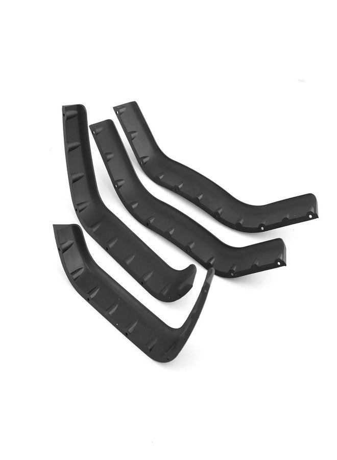 UURCSKY Plastic Body Shell Wheel Eyebrow Fender Flares Side Guard 8017 for TRX4 Defender 1/10 RC Crawler Car Upgrades Parts (Black) - Image 5